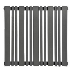 Горизонтальный дизайнерский радиатор отопления Arttidesign Lucca 13/550 серый матовый, Антрацит