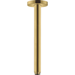 Кронштейн для верхнего душа потолочный Hansgrohe S 300 мм Polished Gold Optic 27389990, Золотой