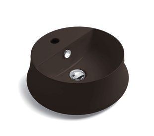Умивальник Simas Sharp 42 см круглий SH03 chocolate matt, Коричневий