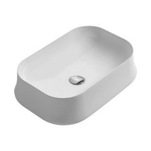 Умивальник Simas Sharp 60x42 см Glossy white SH08 white, Білий