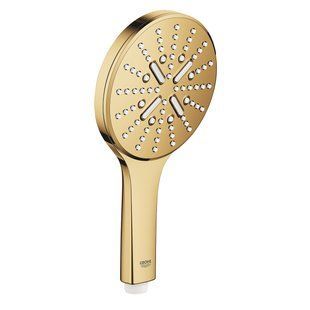 Ручний душ 3 режими струменя Grohe Rainshower Smartactive 130 26574GL0, Золотий