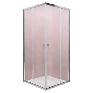 Душевая кабина без поддона Mixxus Cubic SC01-90x90x185-Tr прозрачное стекло 4мм New chrome MI8366, Хром, прозрачный, хром