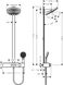 Душевая система Hansgrohe Pulsify Showerpipe 260 2jet 400 с термостатом Matt White 24240700, Белый матовый