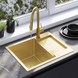 Кухонная мойка Rea Paul 600x480 мм brushed gold ZLE-06010