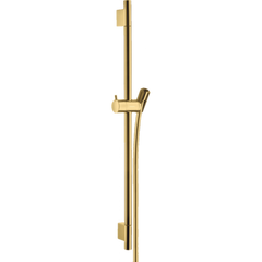 Душевая штанга Hansgrohe Unica S Pura 65 см со шлангом 160 см Polished Gold Optic 28632990, Золотой