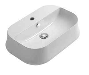Умивальник Simas Sharp 60 см white Glossy SH09, Білий