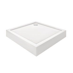 Душевой поддон Qtap Tern 301112 100x100x12 см + сифон, Белый