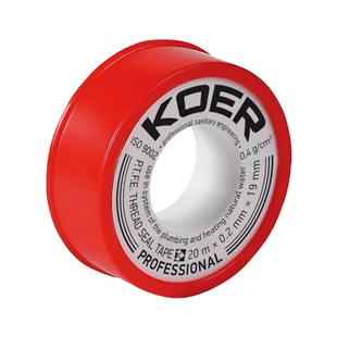 Фум лента для воды Koer STP-01 Pro 20Mx0.2mmx19mm KR0121