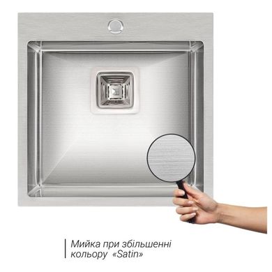 Кухонная мойка Qtap DK5050 Satin 2.7/1.0 мм (QTDK50502710), Нержавеющая сталь