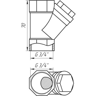 Фільтр грубого очищення Selba 3/4″ SL1512 000010259