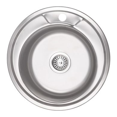 Кухонна мийка Lidz 490-A 0,6 мм Micro Decor (LIDZ490AMDEC06), Decor