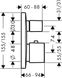 Термостат для душу з вентилем Hansgrohe PuraVida 15775400, Хром