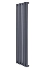 Вертикальный дизайнерский радиатор отопления Arttidesign Matera 7/1800 серый матовый, Серый