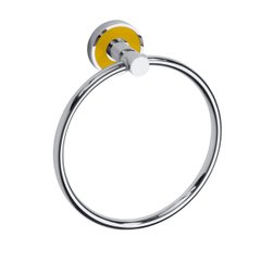 Кольцо для полотенца Bemeta Trend-I желтое основание 104104068h, Цветной