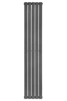 Дизайнерский вертикальный радиатор отопления Arttidesign Livorno 5/1800 серый матовый, Антрацит