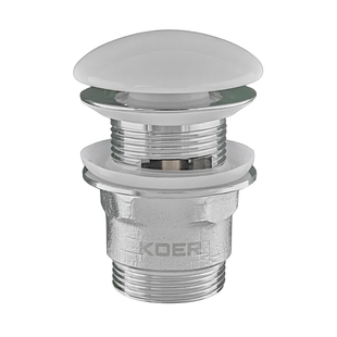 Донный клапан для раковины с переливом Koer PW-03-11 автоматический KR3397