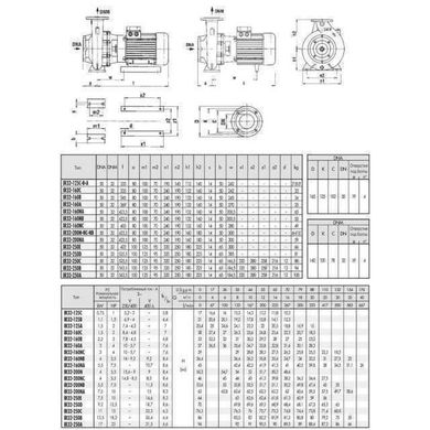 Насос моноблочний Saer IR 32-160A 3,0 кВт (20 м3/год, 37 м)