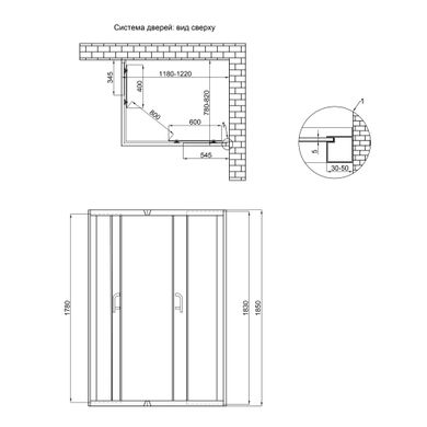 Душова кабіна Lidz Wawel SC120x80.SAT.LOW.FR, скло Frost 5 мм без піддона, Хром матовый, Універсальна, матовий