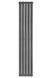 Дизайнерський вертикальний радіатор опалення Arttidesign Livorno 5/1800 сірий матовий, Антрацит
