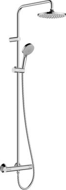 Душова система Hansgrohe Vernis Blend Showerpipe 200 1jet EcoSmart з термостатом Chrome 26089000, Хром