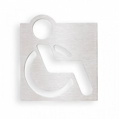 Табличка "Туалет для инвалидов" Bemeta Hotel 111022025, Нержавеющая сталь