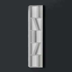 Шкаф подвесной открытый каменный Volle Solid surface 18-40-427, Белый