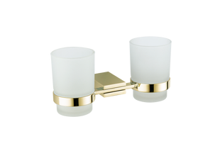 Стакан для зубних щіток VBI Neptune gold подвійний VBI-040514GL, Золотий