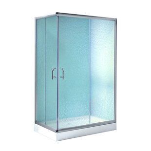 Душова кабіна Lidz Wawel SC120x80.SAT.LOW.FR, скло Frost 5 мм + Lidz Душовий піддон Kapielka ST120x80x14, Хром матовый, Універсальна, матовий
