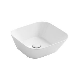 Умивальник Simas Wave 42 см квадрат white matt WA03WM, Білий матовий