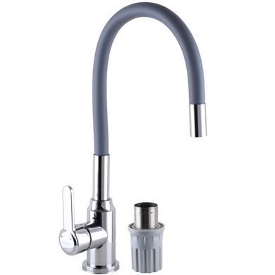 Смеситель для кухни Domino Ellipse DCC-203L-gray 000025129, Серый