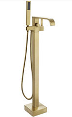 Смеситель для ванны Rea Carat напольный brushed gold REA-B6522, Золотой