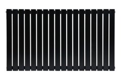 Горизонтальный дизайнерский радиатор отопления Arttidesign Terni II G 10/600 чёрный матовый, Черный матовый