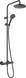 Душова система Hansgrohe Vernis Blend Showerpipe 200 1jet EcoSmart з термостатом Matt Black 26089670, Чорний матовий