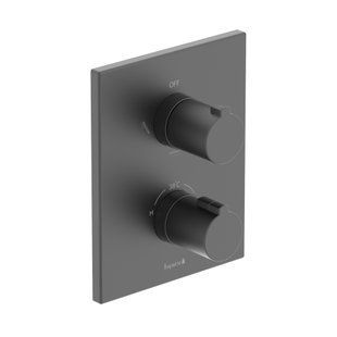 Термостат прихованого монтажу на 3 споживачі Imprese Violik black matt f04610810AD, Чорний матовий