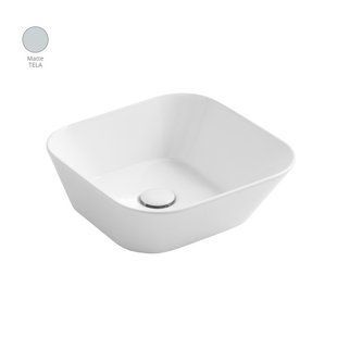 Умивальник Simas Wave 42 см квадрат Tela matt WA03TM, Сірий