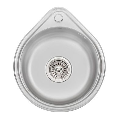 Кухонна мийка Lidz 4539 Satin 0,8 мм (LIDZ4539SAT8), Нержавіюча сталь