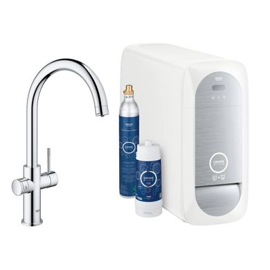 Змішувач для кухні з фільтром Grohe Blue Home 31455001, Хром