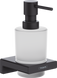 Дозатор жидкого мыла Hansgrohe AddStoris подвесной Matt Black 41745670, Черный матовый