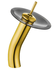 Смеситель для умывальника Mexen Niagara Gold каскадный MEX-745610-57, Золотой