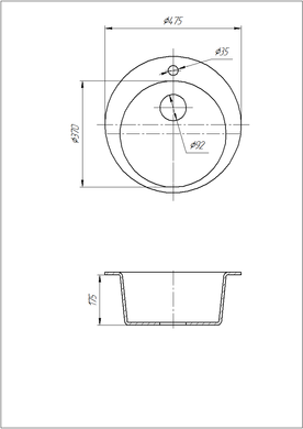 Кухонная мойка Romzha Eva Grafit RO43401, Графит