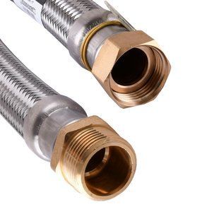 Шланг антивибрационный прямой Tucai Extra Twist 1&Prime; 0,5м River MG-1-500 204741