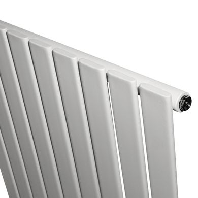 Вертикальний дизайнерський радіатор опалення Arttidesign Livorno 9/1800 білий матовий, Білий матовий