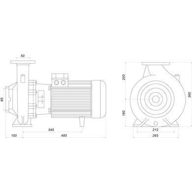 Насос моноблочный Saer IR 50-200BC 9.2 кВт (75 м3/ч, 52.2 м)