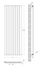 Вертикальный дизайнерский радиатор отопления Arttidesign Livorno 9/1800 белый матовый, Белый матовый