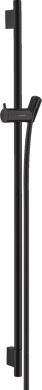 Душова штанга Hansgrohe Unica S Pura 90 см зі шлангом 160 см Matt Black 28631670, Чорний матовий
