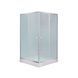 Набор: Lidz душевая кабина Wawel SC80x80.SAT.LOW.FR, стекло Frost 4 мм + поддон Mazur, Хром матовый, Универсальная, матовый