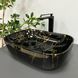 Умывальник VBI Ravenna marble black накладной VBI-011207, Черный