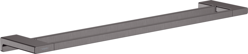 Полотенцедержатель Hansgrohe AddStoris двойной 62.6/64.8x12.4 см Brushed Black 41743340, Шлифованный черный хром
