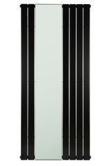 Дизайнерский радиатор Betatherm Mirror 1 H-1800 mm, L-759 mm нижнее подключение LE 1118/10 9005M 99, Черный матовый