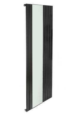 Дизайнерський радіатор Betatherm Mirror 1 H-1800 mm, L-759 mm нижнє підключення LE 1118/10 9005M 99, Чорний матовий